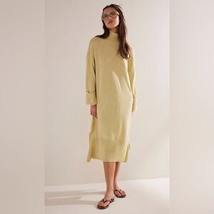 Free people beach Faye sweater midi dress